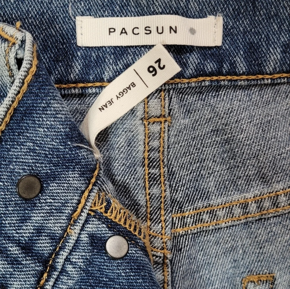 Women's Distressed Blue Jeans